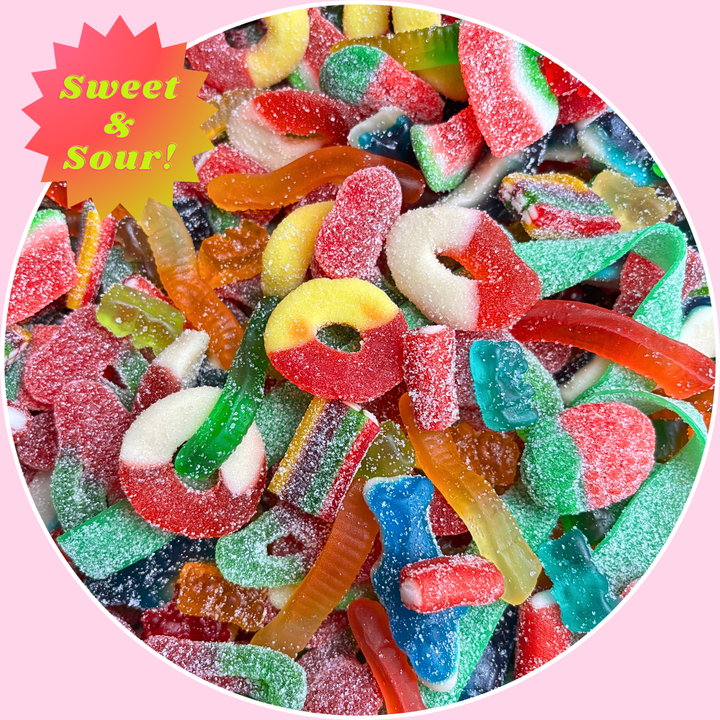 Sweet & Sour Variety Gummy Mix - Pick Your Size! -  All In One Gummy Mix
