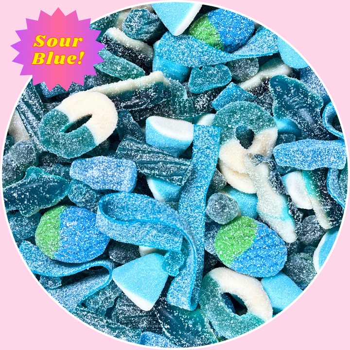 Sour Blue Variety Gummy Mix - Pick your size! - All In One Gummy Mix